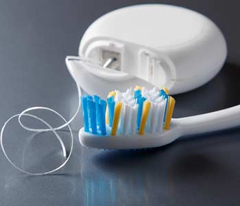 Brushing and flossing for dental treatments